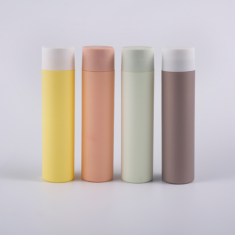 Multiple Color Soft Touch Round Shape 250ml Cleansing Bottle With Disk Cap