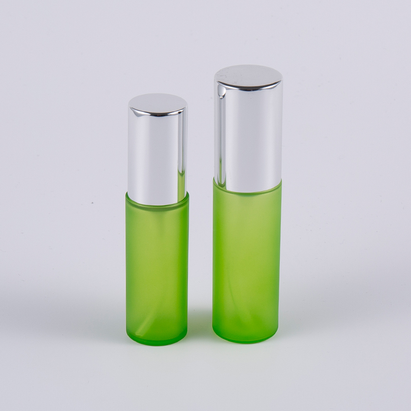Green frost 20ml 30ml PET PETG round thick wall lotion bottle with pump