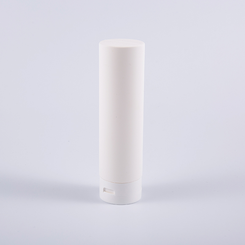 White Soft Touch Round Inverted 180ml PE Hair Conditioner Cleansing Bottle With Flip Top Cap