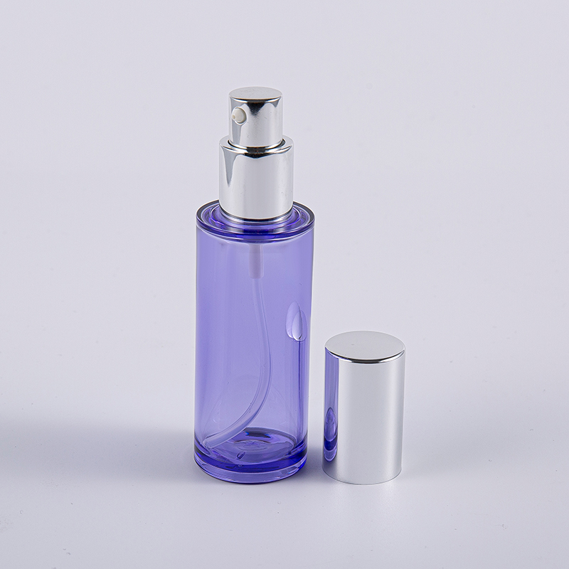 High Quality 35ml Round Lotion Bottle With Aluminium Pump Travelling Use