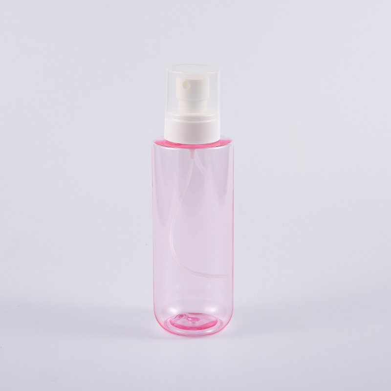 300ml Transparent Pink Color Facial Toner Bottles