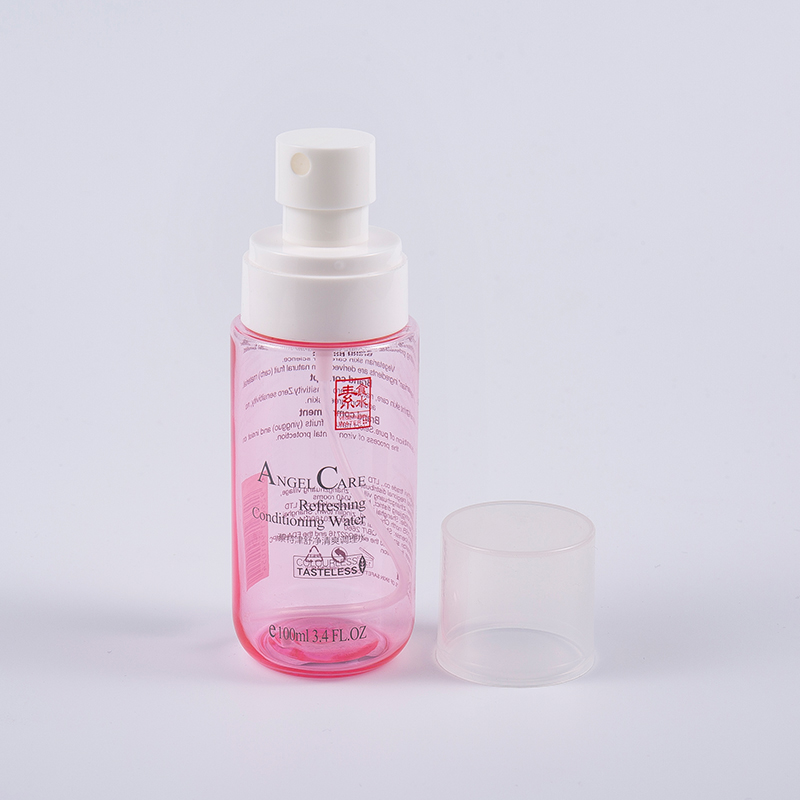 100ml Transparent Pink Color Facial Toner Bottles