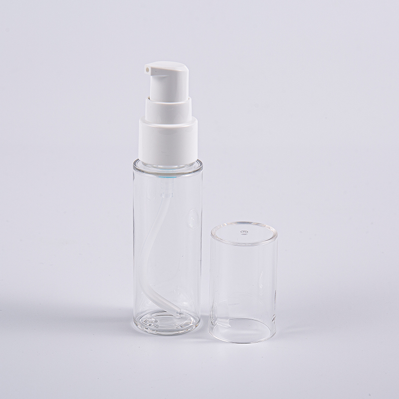 Various Colors Round Shape 30ml PETG Lotion Bottle With Pump Travelling Use