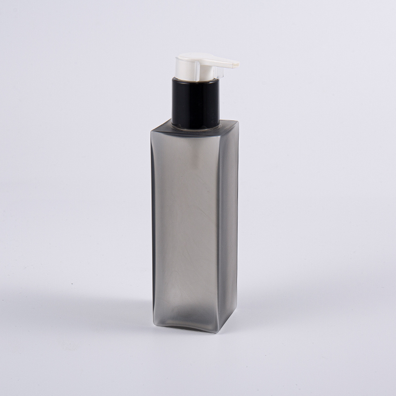 Personal Care 150ml Square Shape PETG Lotion Pump Bottle