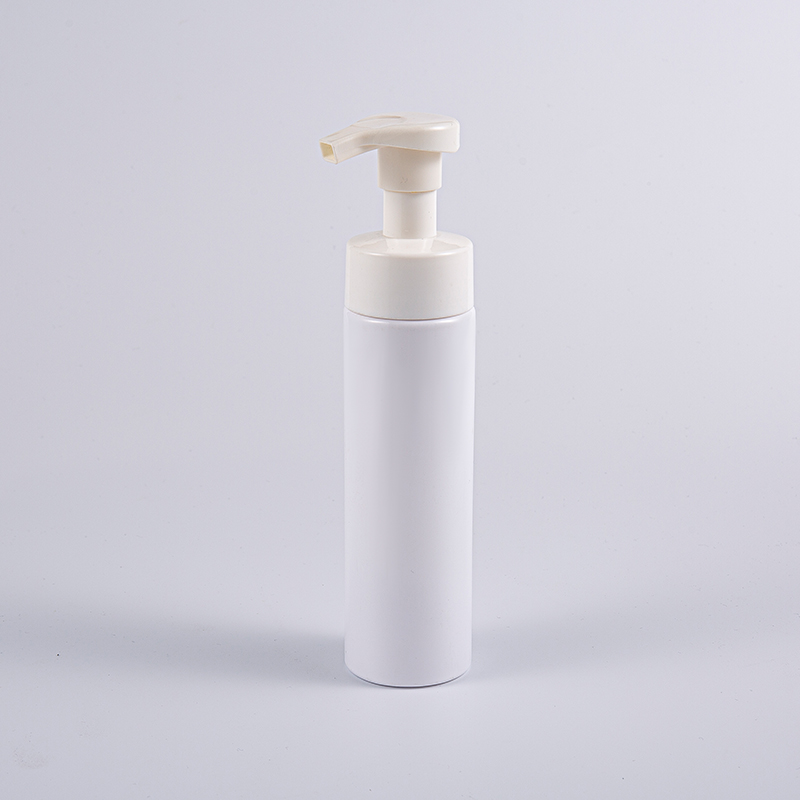 Portable Container Designed 200ml Round Cleansing Foam Pump Bottle