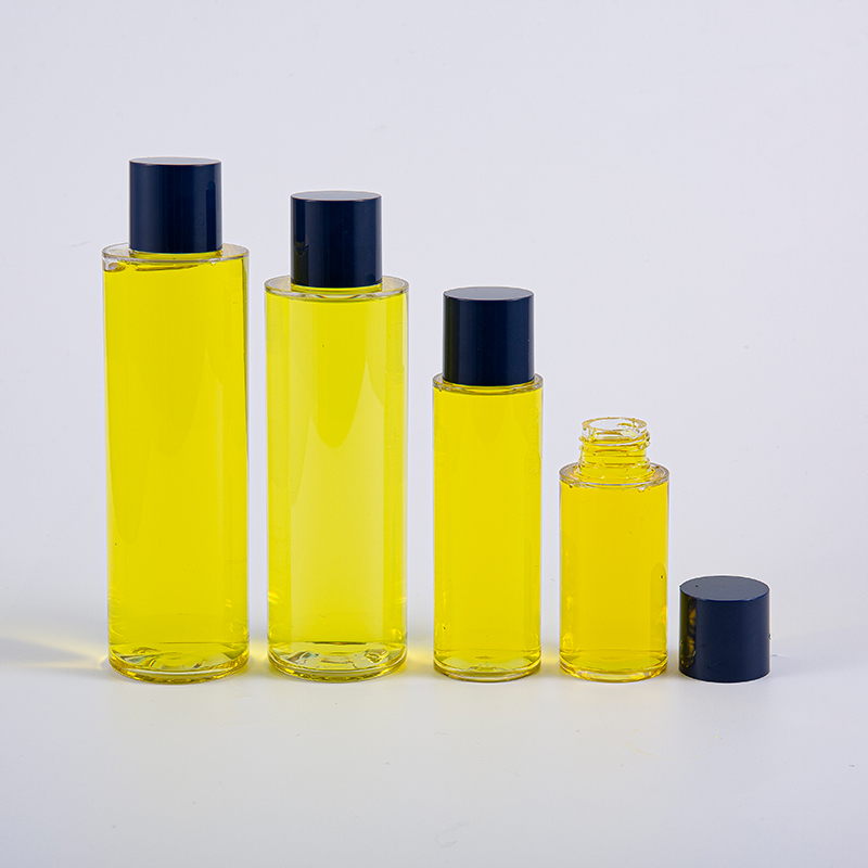 50ml 100ml 120ml 130ml 170ml 200ml PETG Round Lotion Bottle With Round Screw Cap And Small Inserts