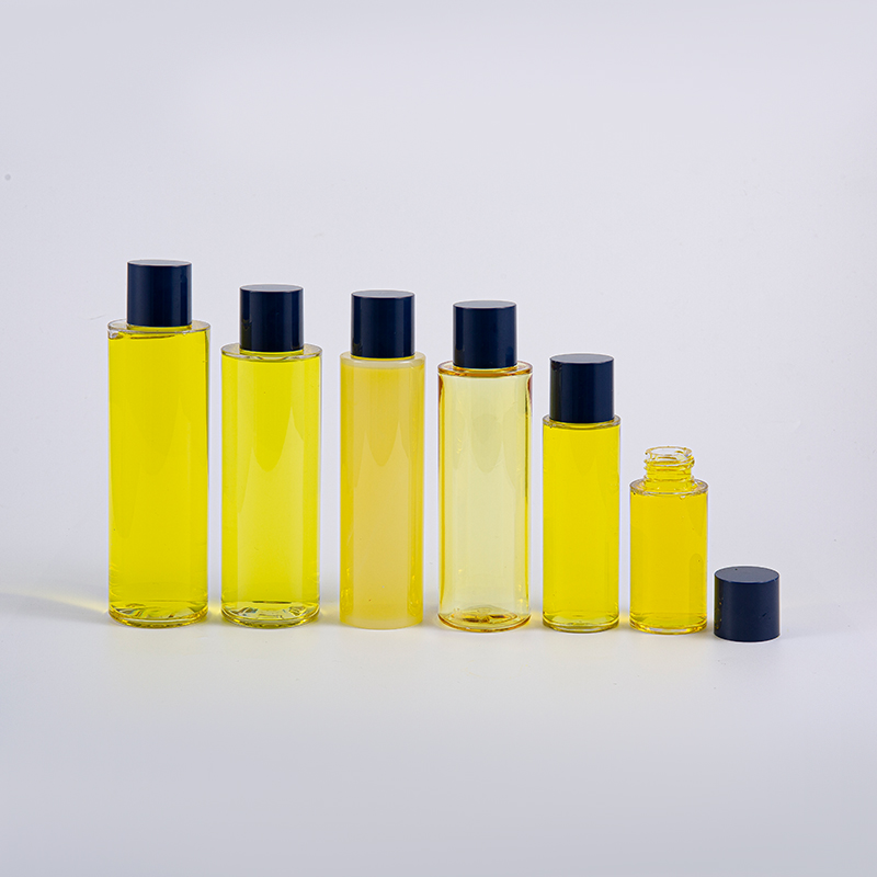 50ml 100ml 120ml 130ml 170ml 200ml PETG Round Lotion Bottle With Round Screw Cap And Small Inserts