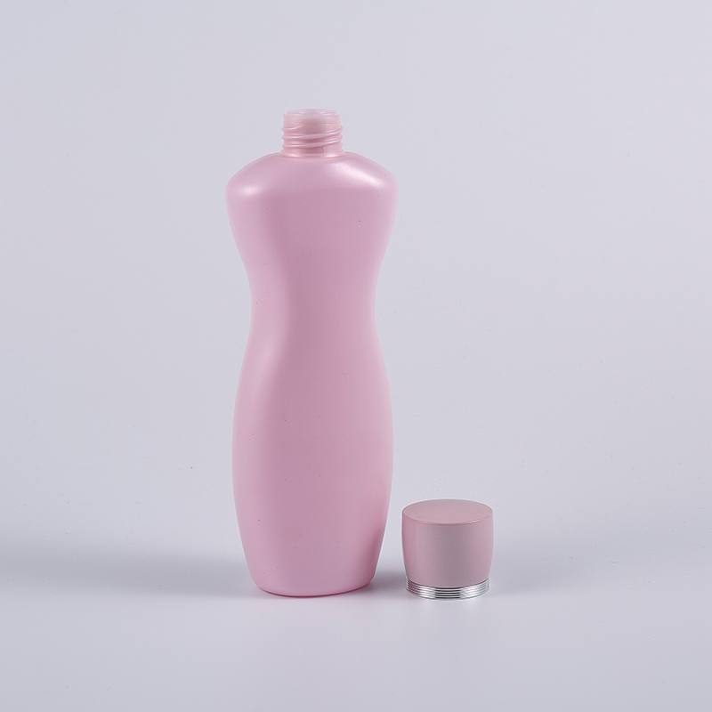 Pink Purple Color Ergonomic Shape 200ml PE Body Lotion Bath Wash Bottle